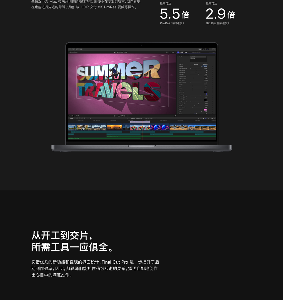 Final Cut Pro 10.6 Mac OS平台上最好的视频剪辑软件英/中文版 [加入自动跟踪功能]