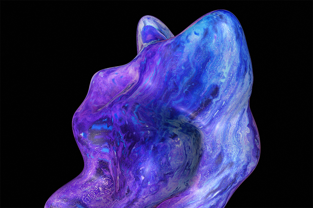 蓝紫色抽象流体大理石液体海报卡片背景页面装饰高清JPG图片素材