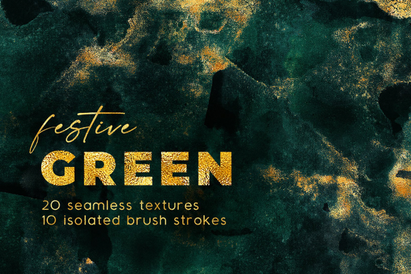 30款奢华翡翠墨绿流金水彩抽象艺术装饰背景底纹图片素材