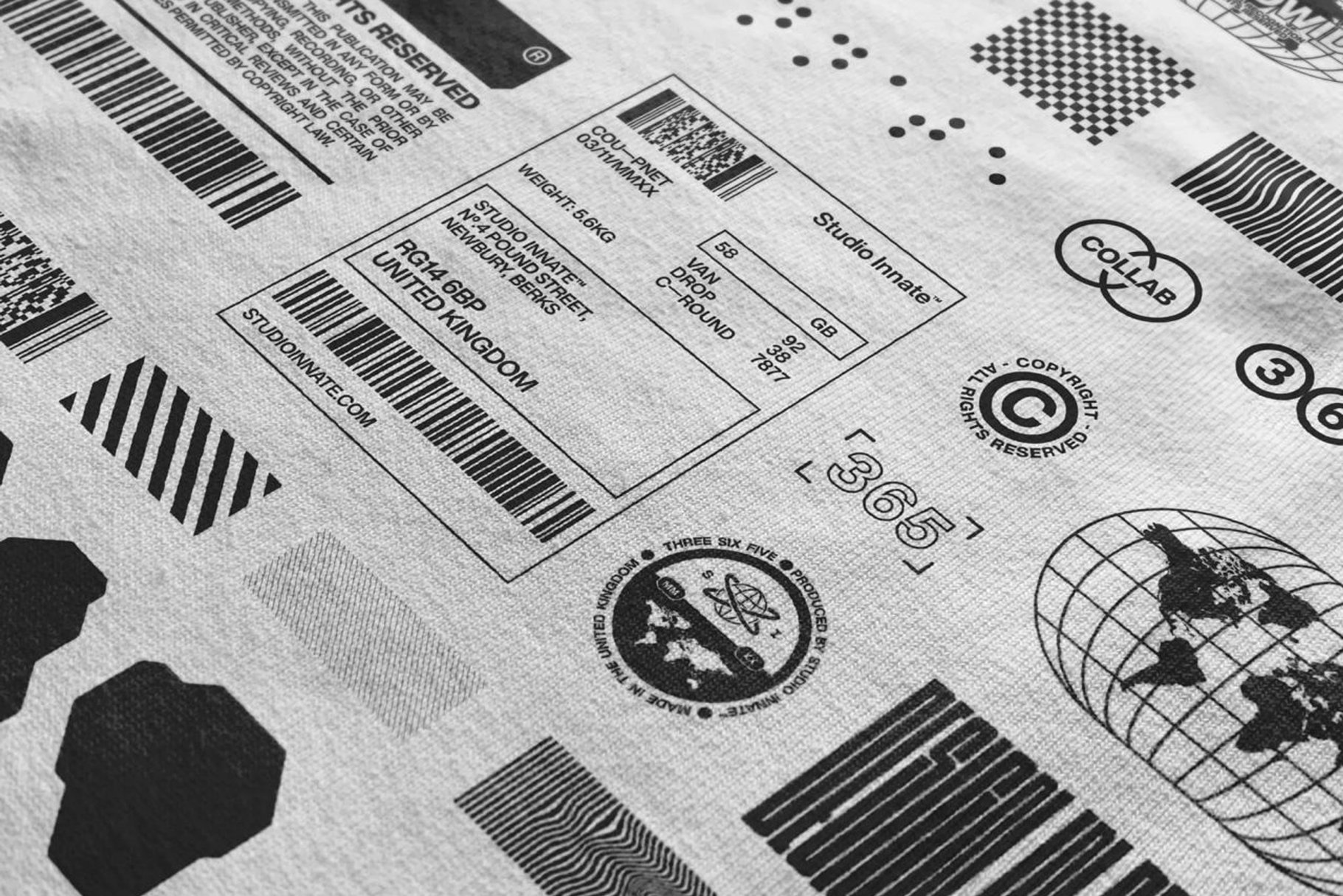 100款潮流贴纸徽标Logo指示图标图形AI矢量设计素材