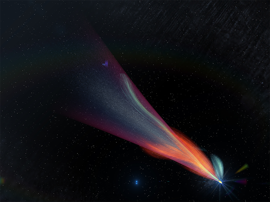 10款高清炫彩科幻宇宙天体彗星海报设计背景图片素材