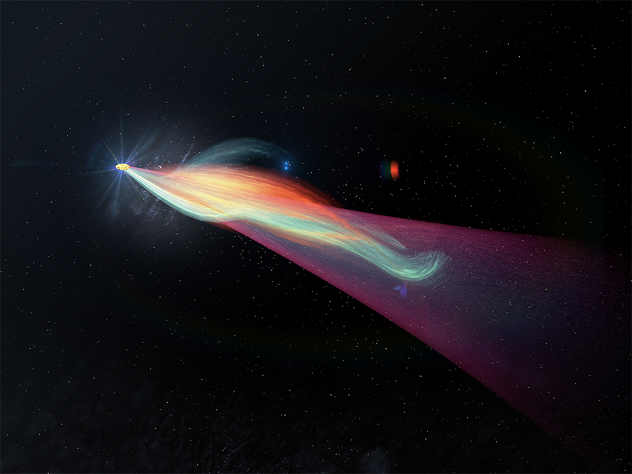10款高清炫彩科幻宇宙天体彗星海报设计背景图片素材