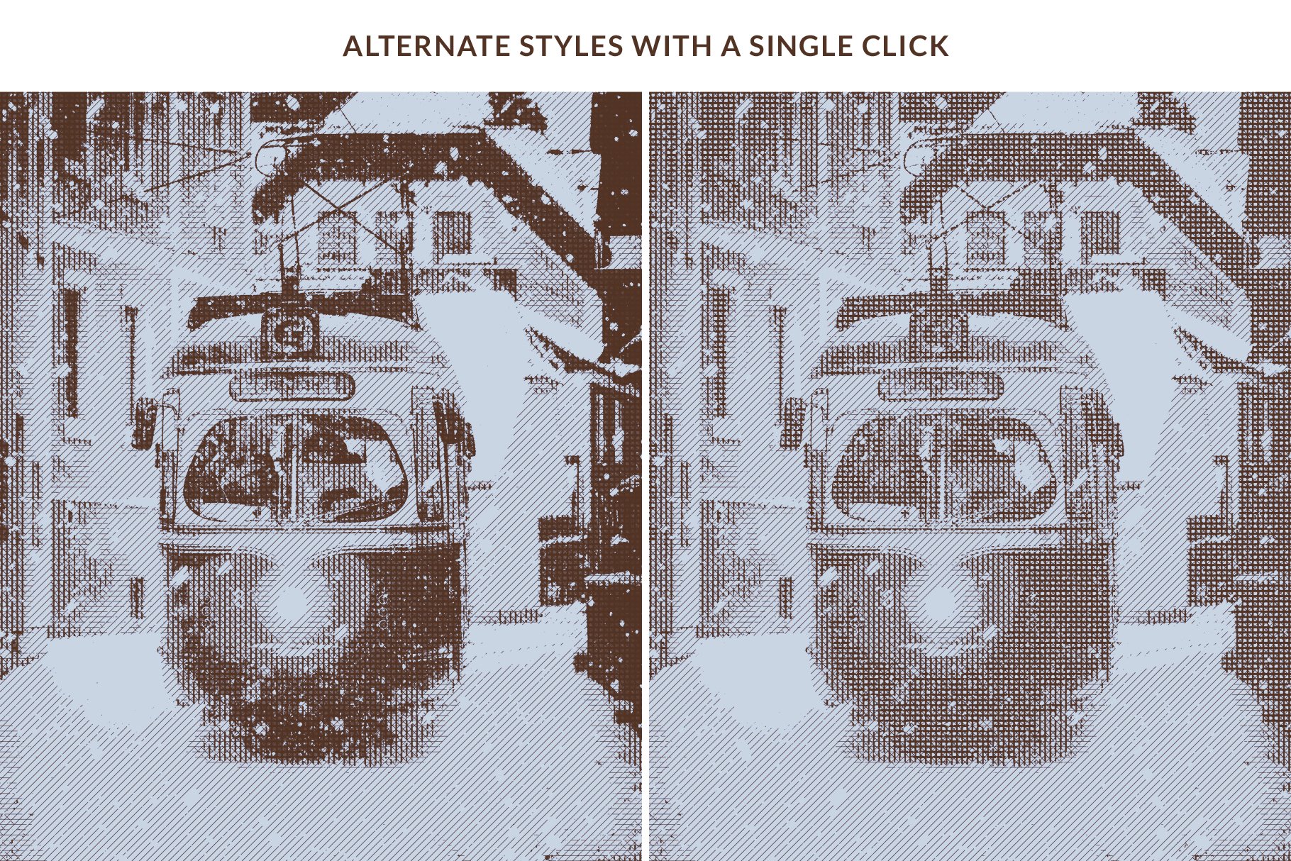老旧式印刷照片后期处理效果PS图层样式动作