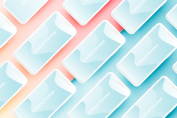 自适应网站设计苹果设备展示贴图矢量手机平板电脑样机素材