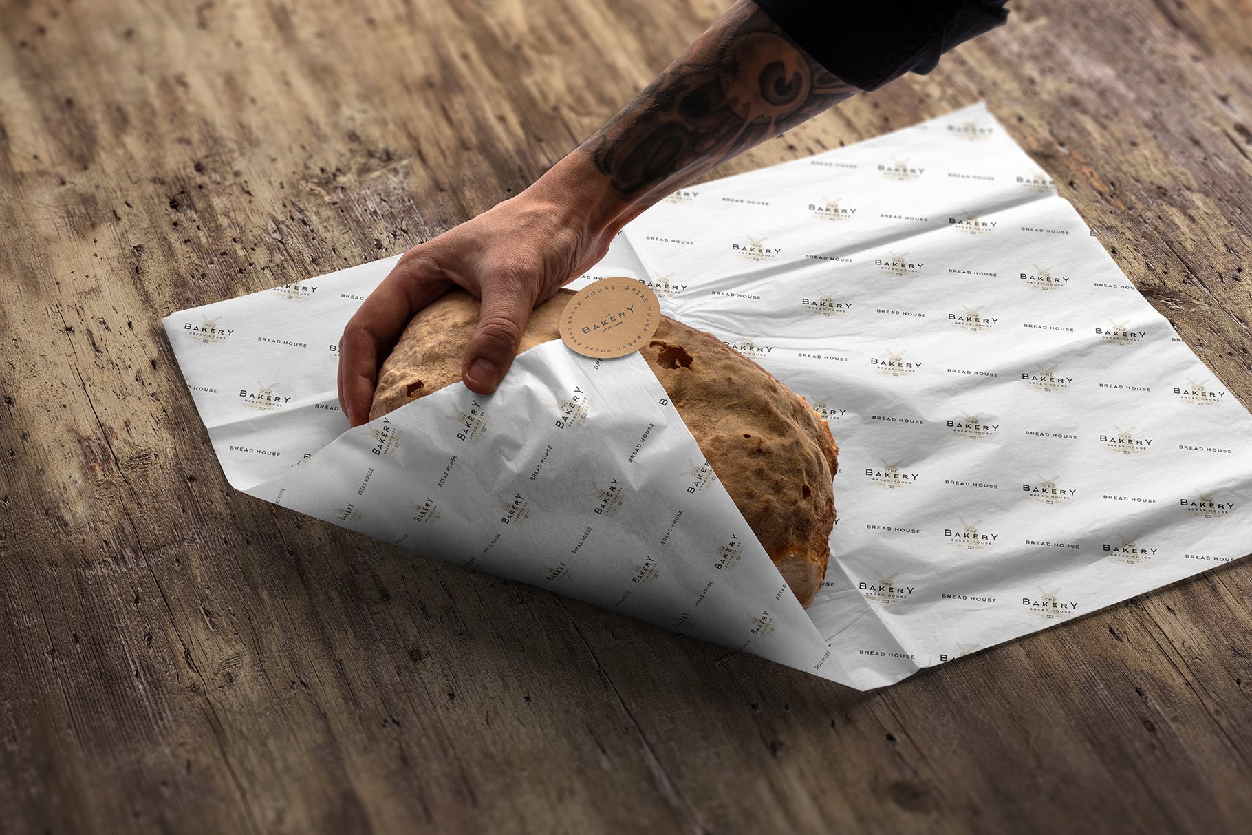 高端烘培面包糕点店品牌设计提案VI整套场景PSD样机