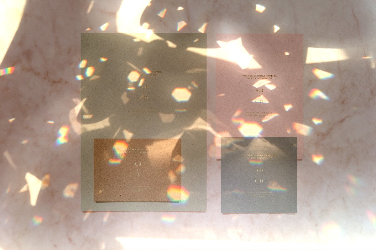 10款水晶光斑光折射叠加效果背景纹理素材 Kessho – Crystal Light Overlays