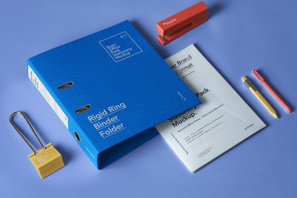 标志LOGO设计办公用品智能贴图样机模板 Office Pack Psd Stationery Mockup