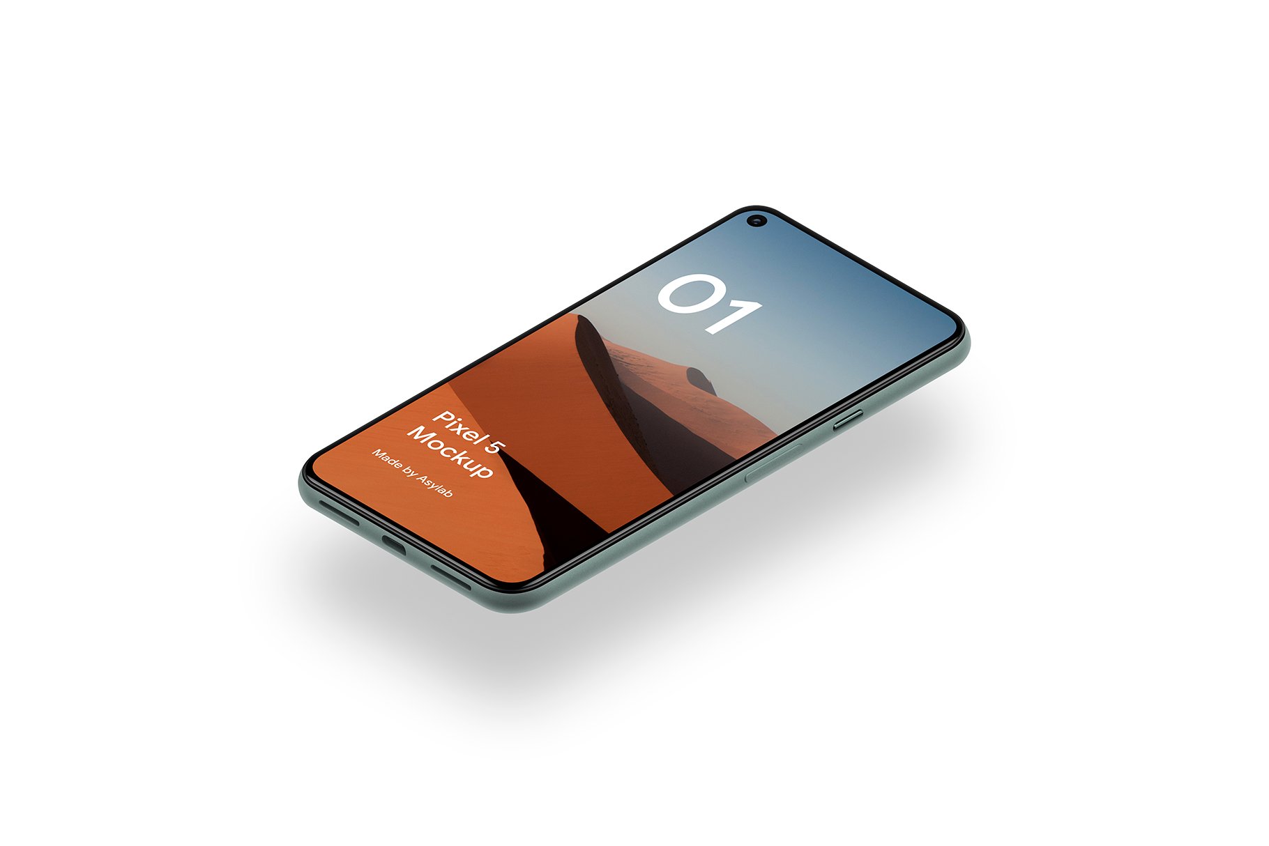 多角度高级质感谷歌Google Pixel 5手机UI作品贴图展示PS样机