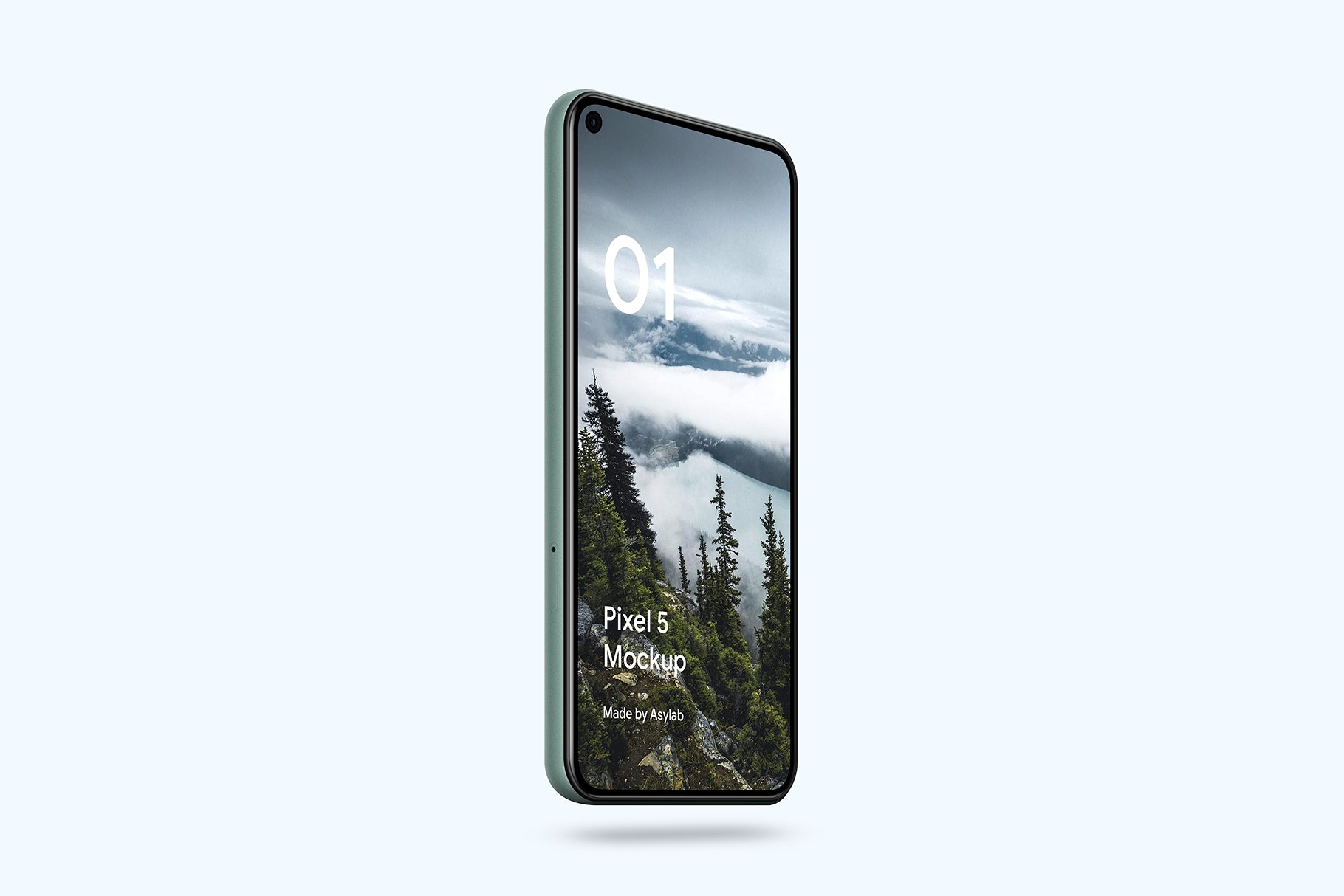 多角度高级质感谷歌Google Pixel 5手机UI作品贴图展示PS样机