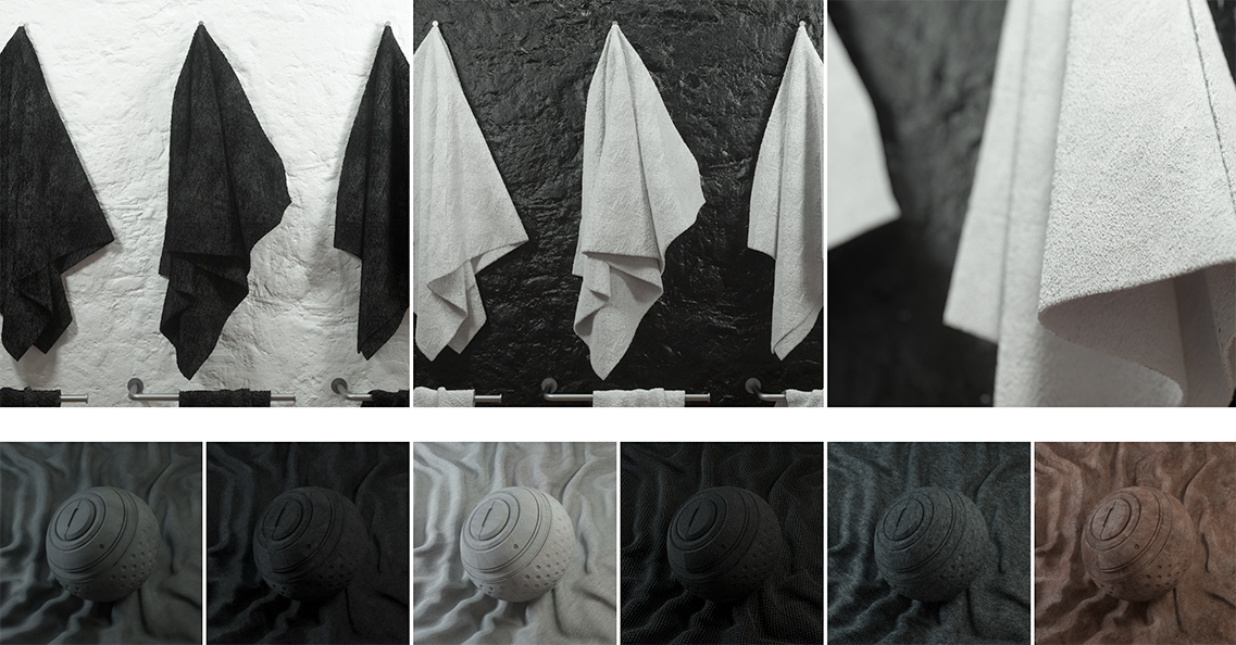 18个Octane布料材质 Orbx+C4D格式地毯针织毛绒布料