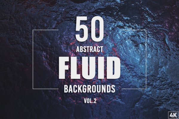 50个抽象流体形状高清背景图素材v2 50 Abstract Fluid Backgrounds – Vol. 2