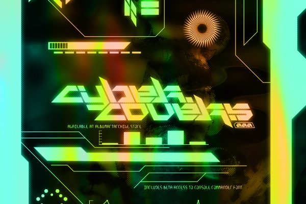 430多款潮流炫酷音乐专辑CD封面HUD元素设计素材套装 AlbumArtArchive – Cybercovers
