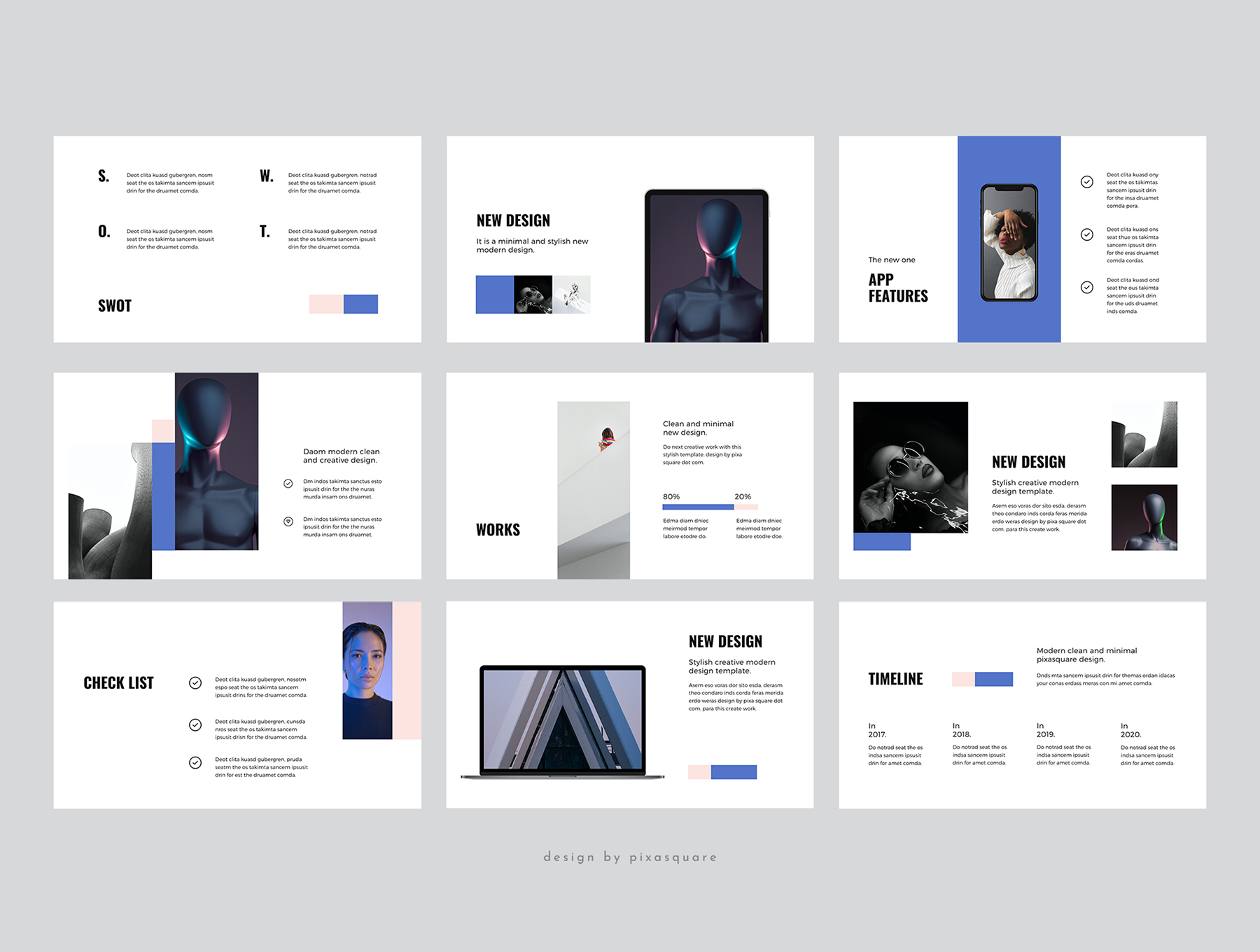 时尚简介人物团队介绍ppt模版POLA – Powerpoint Design Template