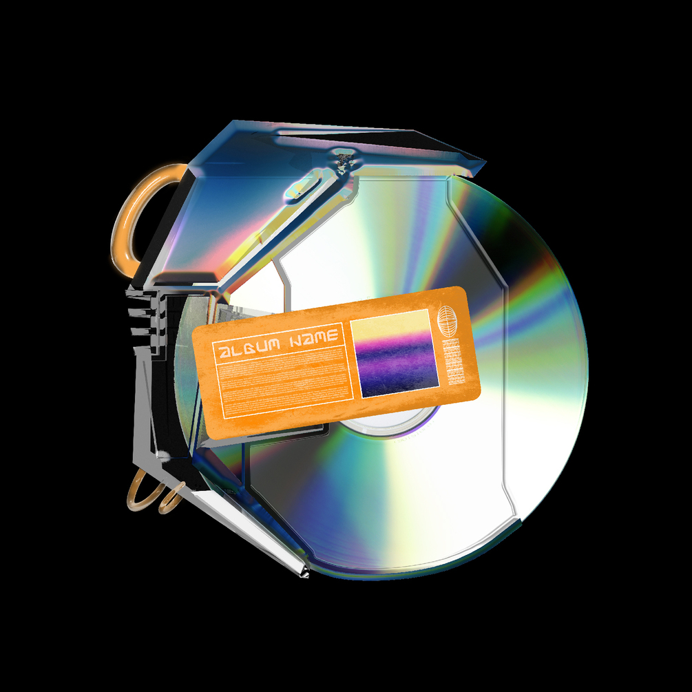 潮流CD光盘贴纸设计展示样机模板 CD Case Mockup