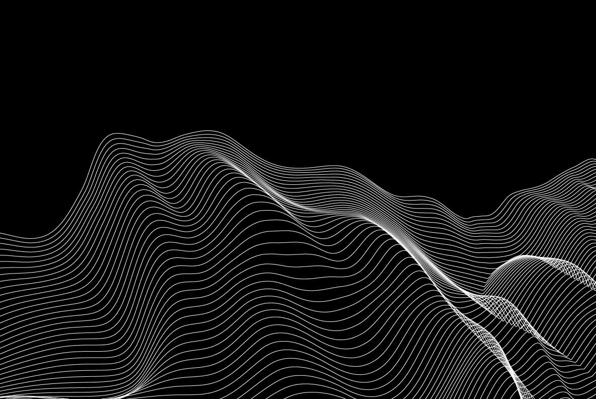 潮流时尚高端抽象高级科技矢量波浪线条背景纹理AI矢量设计素材