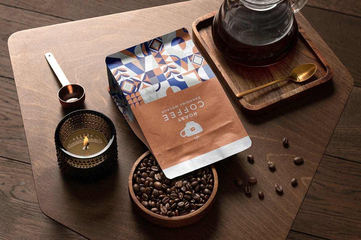 烘焙元素咖啡品牌Vi设计提案包装样机套装