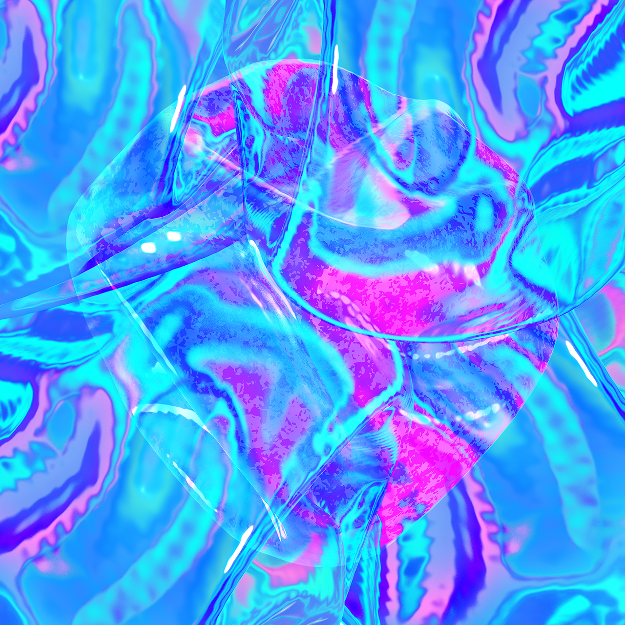 12款潮流抽象炫彩霓虹肥皂气泡海报设计纹理背景图片设计素材 12 Abstract Neon Textures