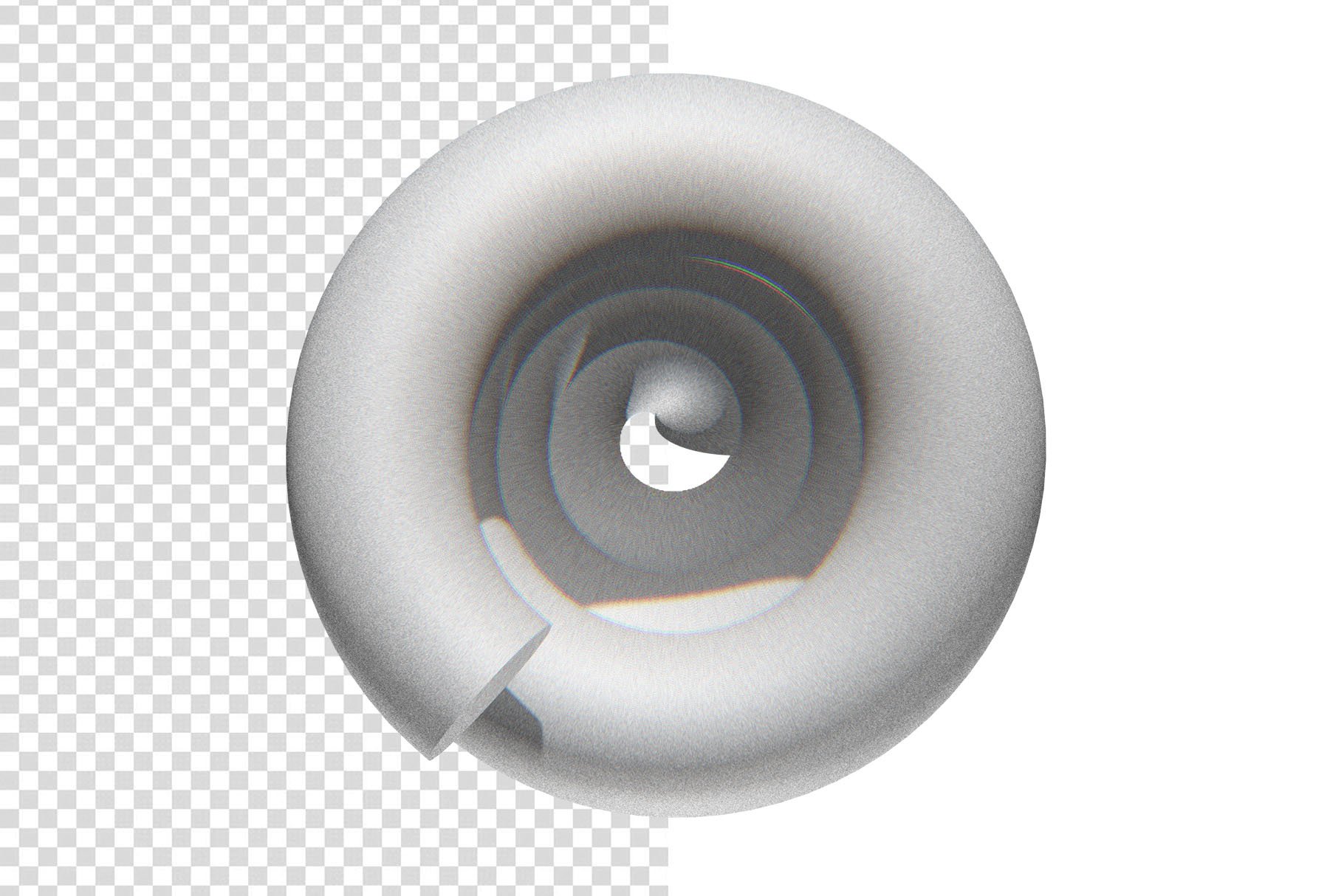 16款抽象3D立体艺术带毛刺效果PNG几何图形素材3D Shapes With Light Glitch Effect