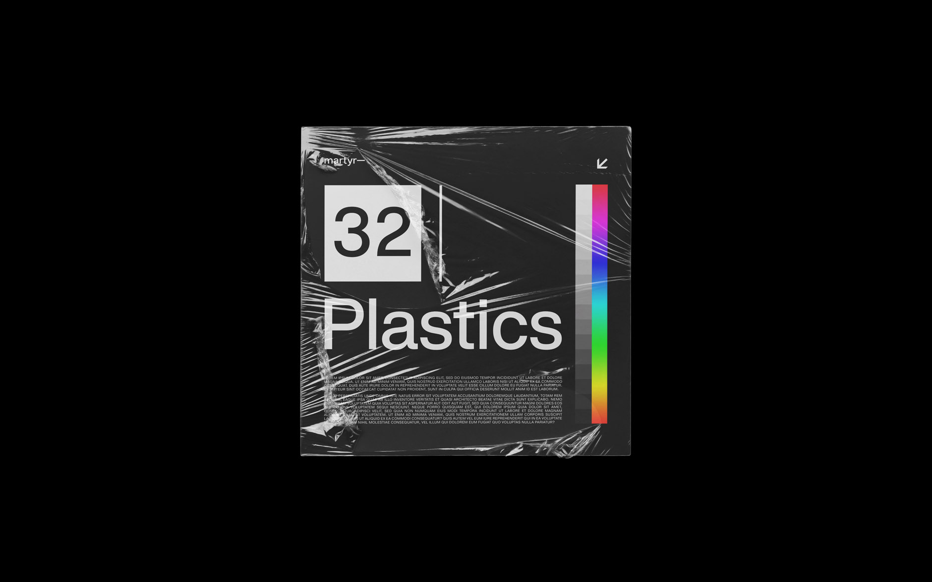 36款带塑料薄膜袋透明膜透明袋书本杂志设计展示样机