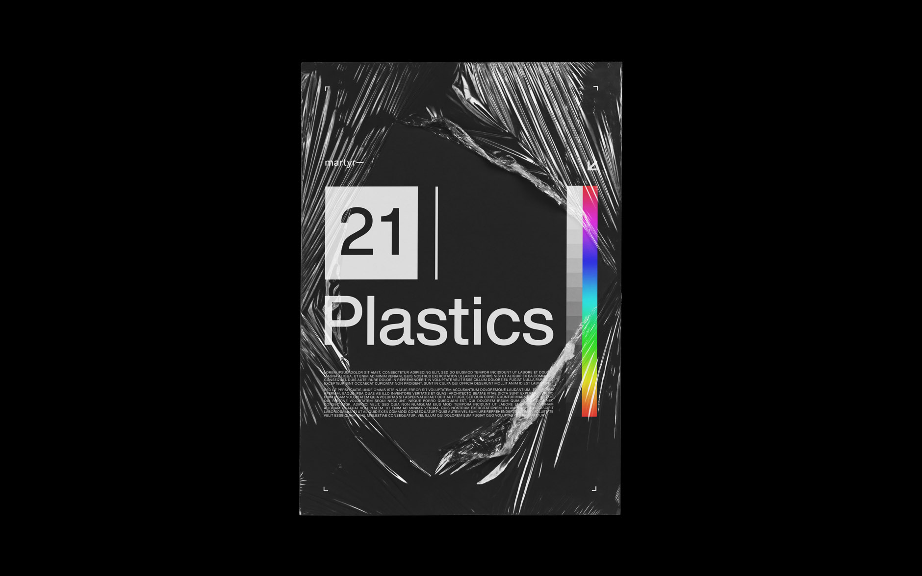36款带塑料薄膜袋透明膜透明袋书本杂志设计展示样机