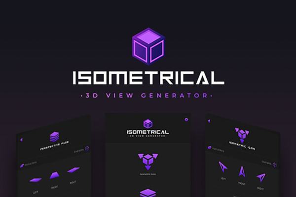 等距和透视效果的3D视图生成器ps设计插件—IsometricalIsometrical – 3D View Generator – Photoshop Plugin