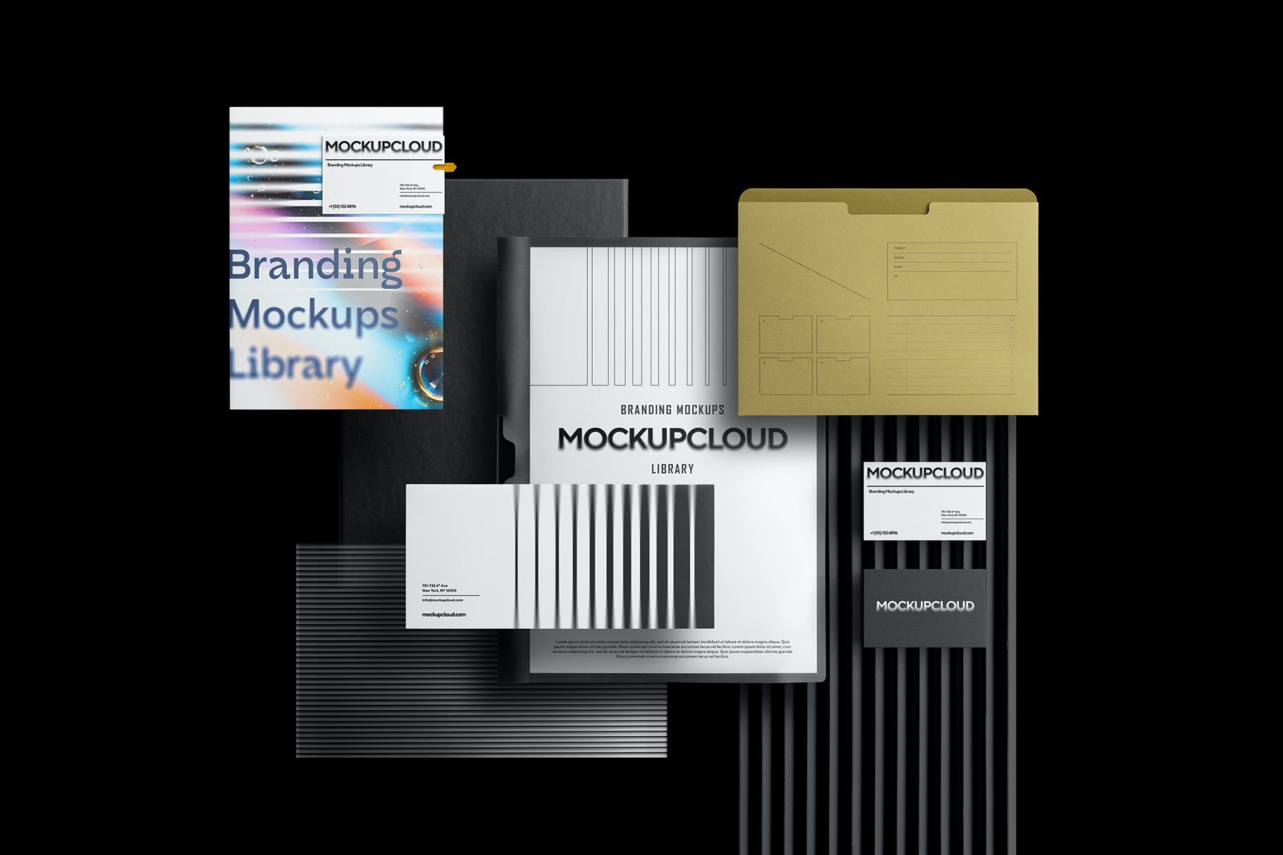 品牌设计文具和印刷品设计展示样机-Branding Mockups Library Vol. 1