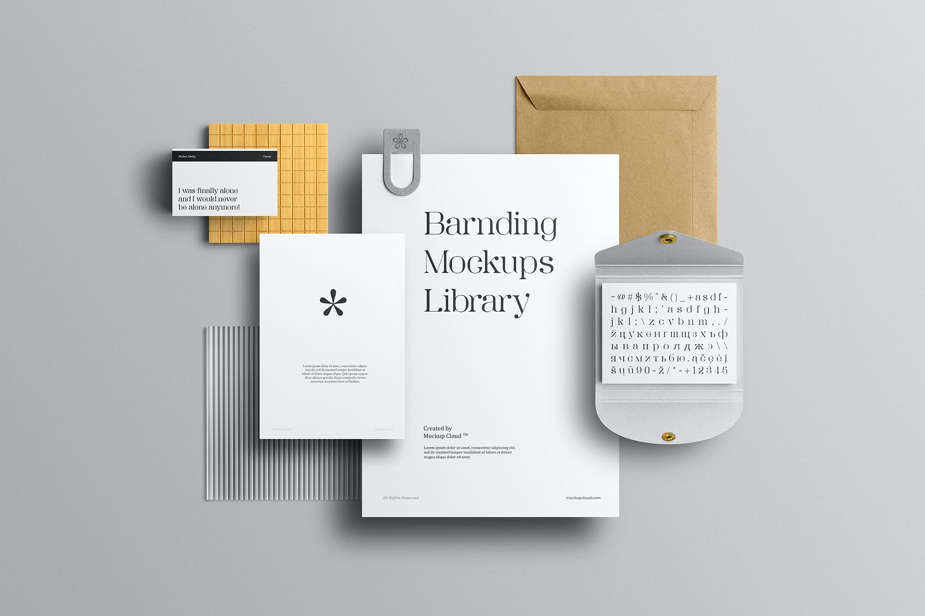 品牌设计文具和印刷品设计展示样机-Branding Mockups Library Vol. 1