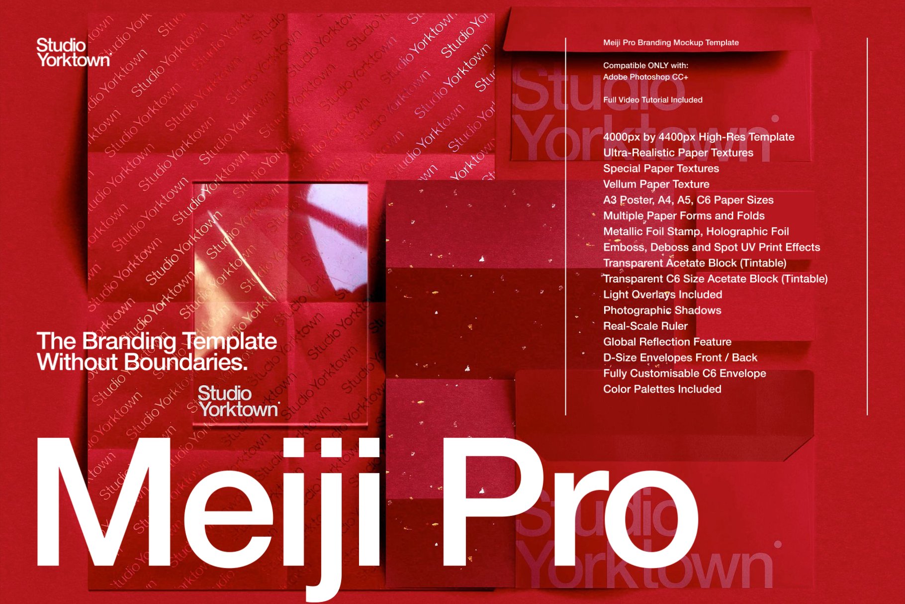 专业品牌设计展示样机模板-Meiji Pro Branding Mockup Template