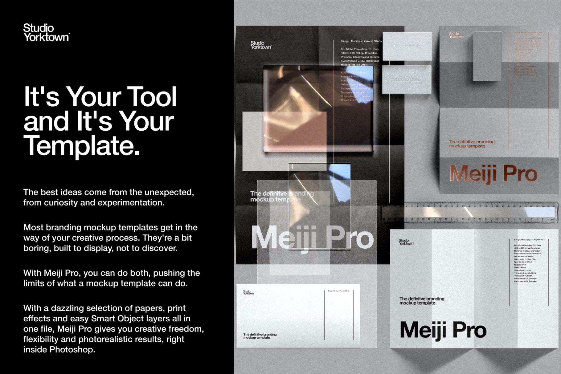 专业品牌设计展示样机模板-Meiji Pro Branding Mockup Template