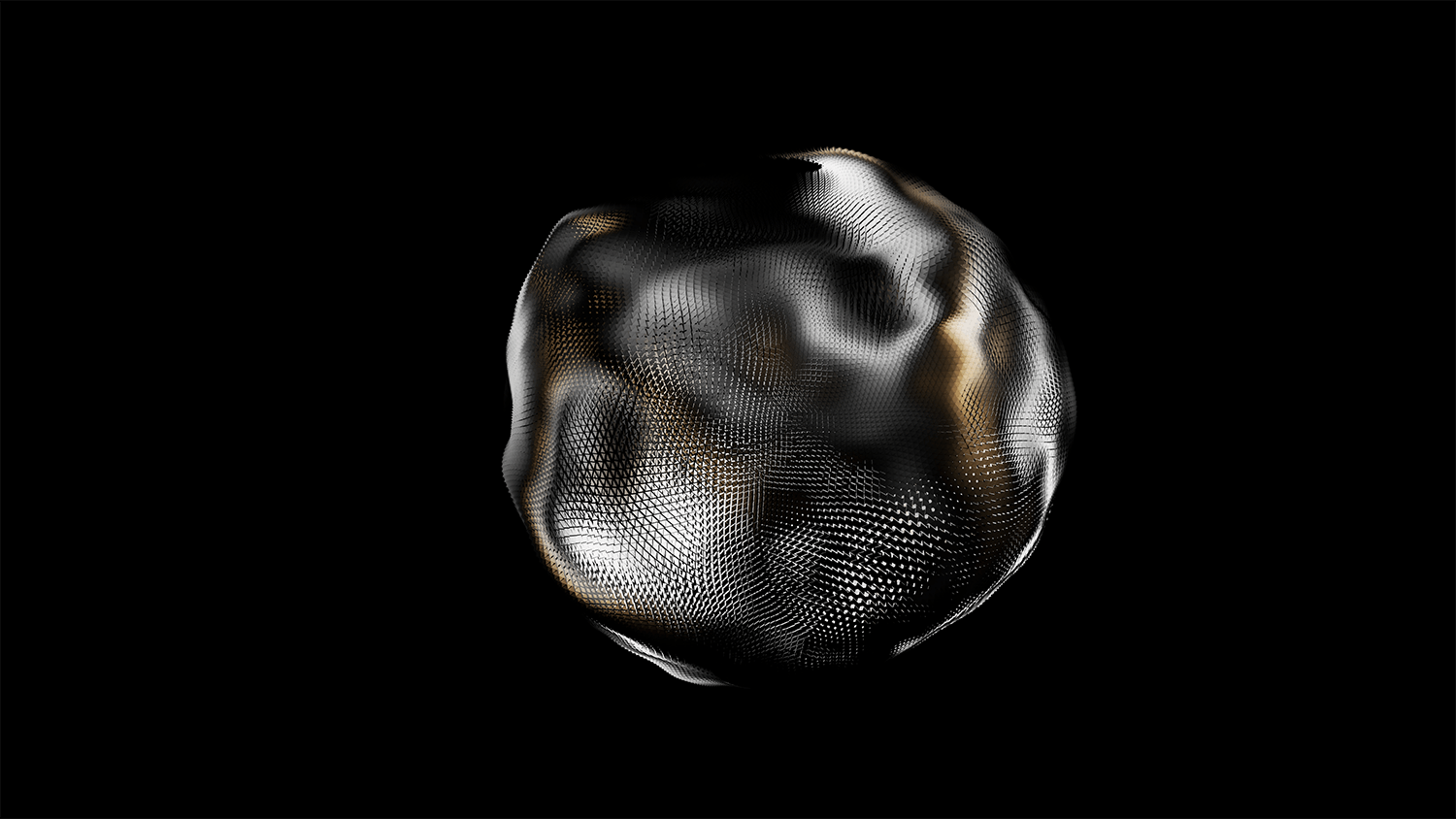 20个抽象3D立体银色金属球形背景素材