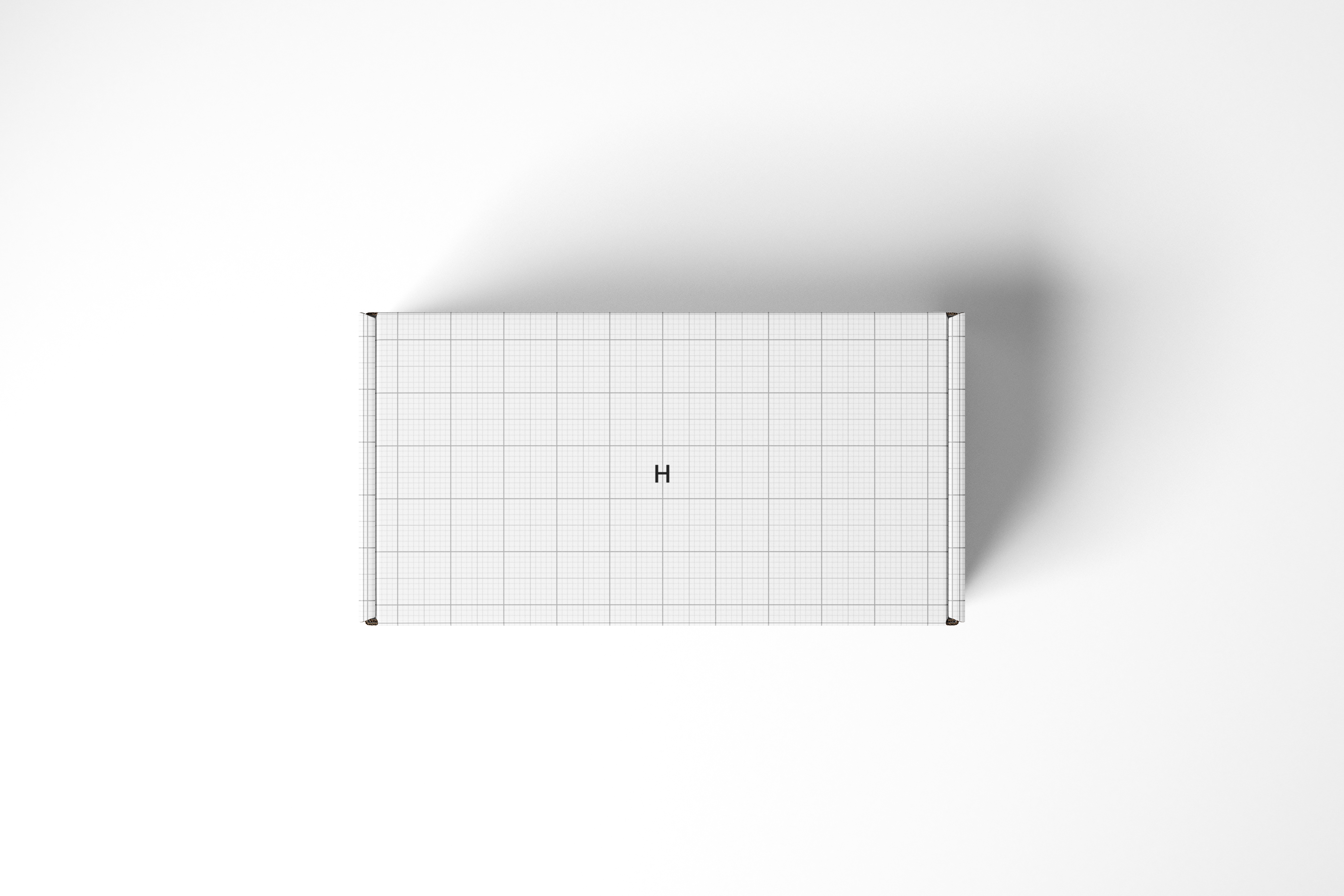 瓦楞纸材质包装盒外观设计效果图样机模板