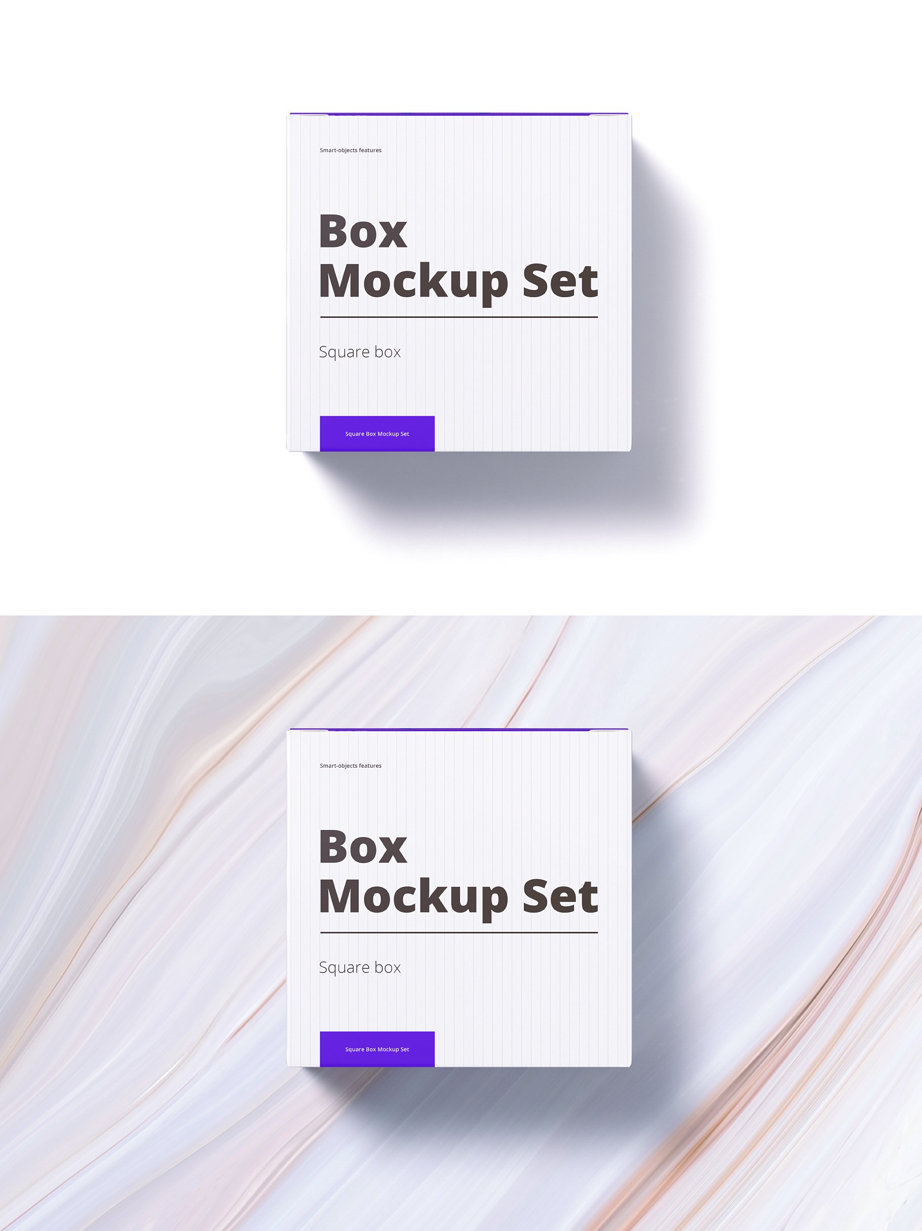 9款方形产品包装纸盒设计展示贴图样机合集