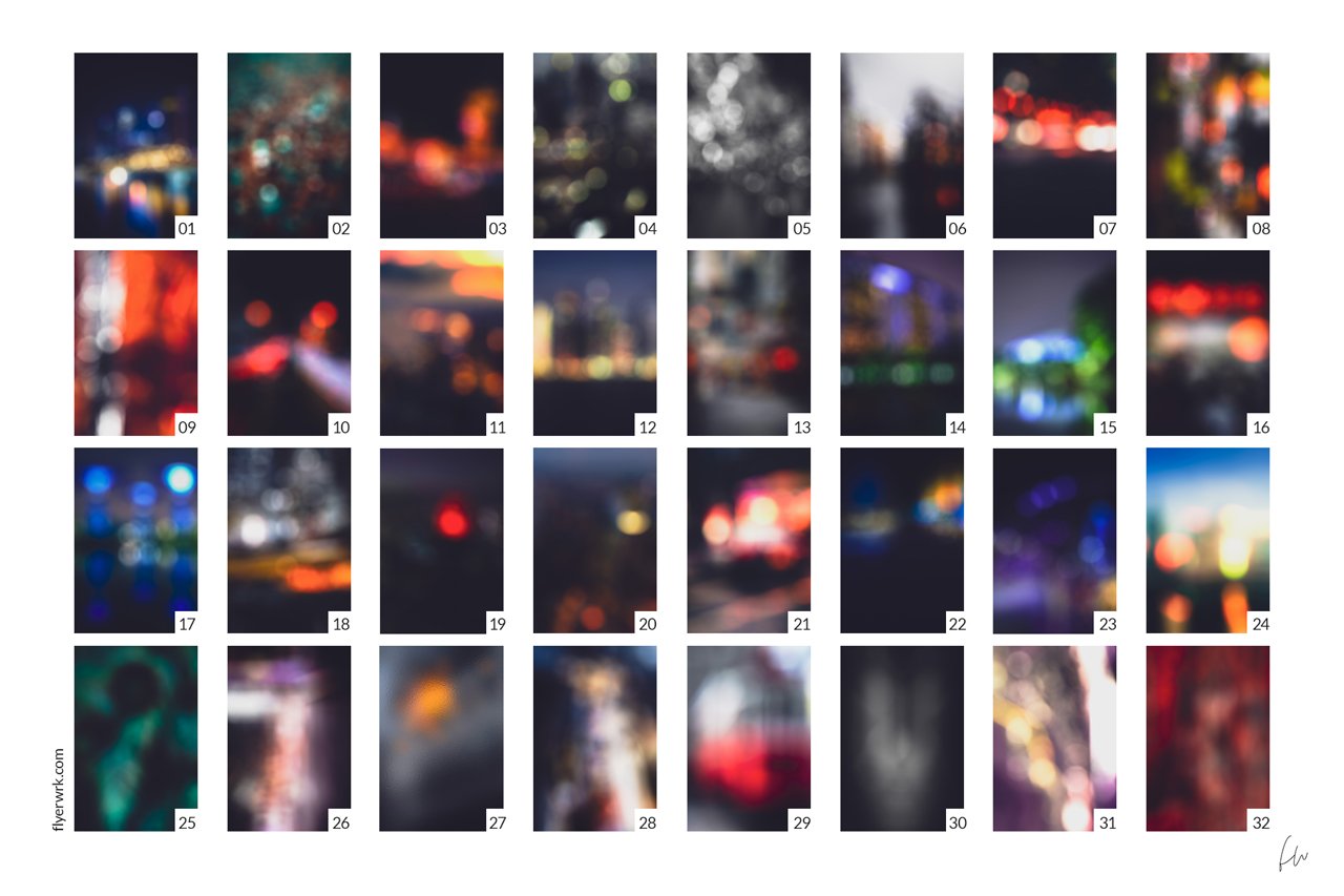 32款炫彩抽象光斑虚化背景纹理素材 Schick Frosted Bokeh Backgrounds