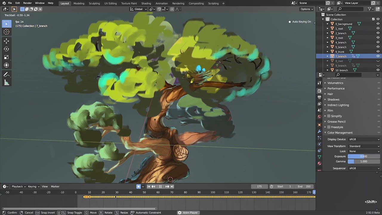 【中文字幕】Create Stylized 3D Art in Blender By Creative Shrimp – Blender个性风格化卡通三维渲染教程