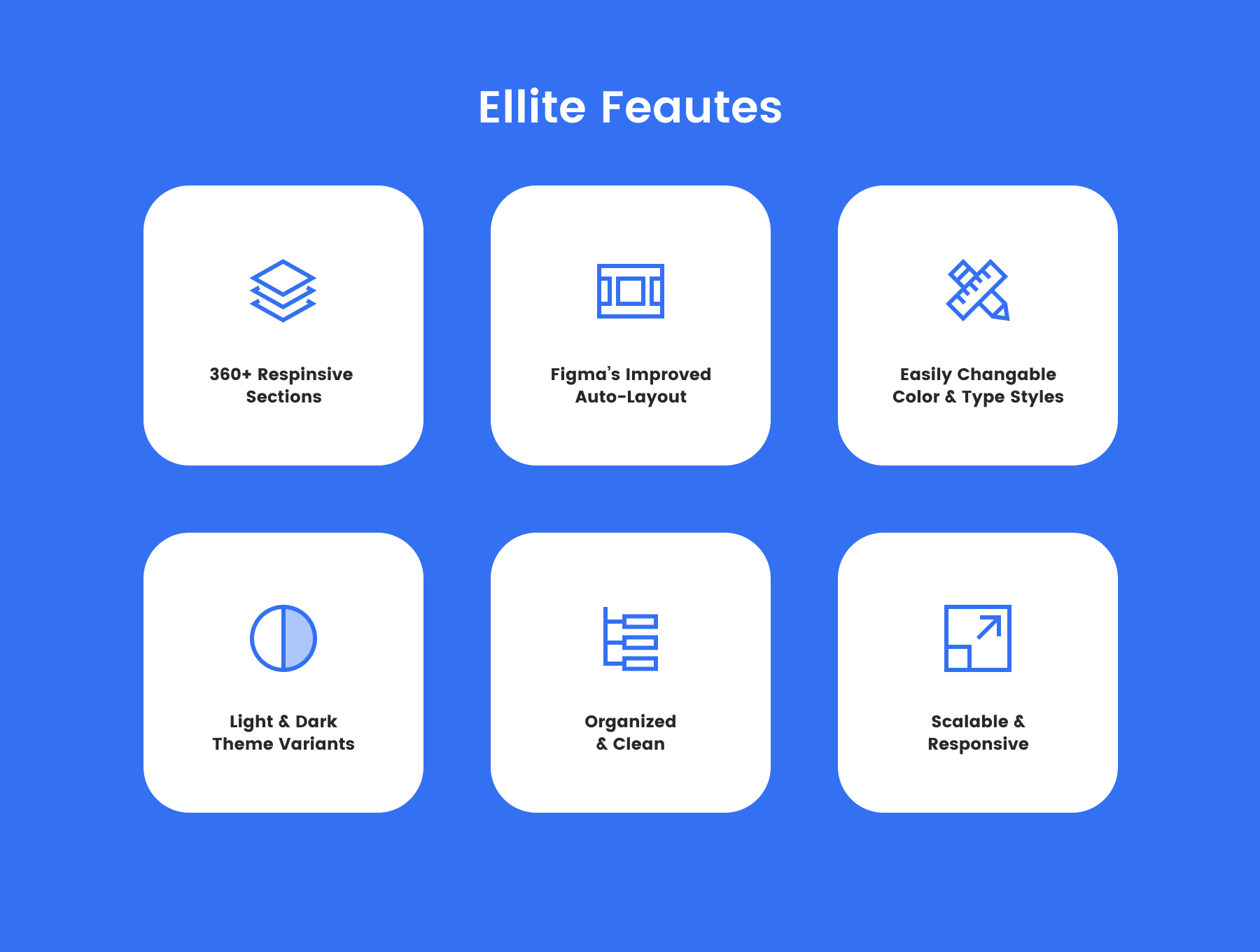 多功能商务平台网站线框图设计figma模板—EllietteElliette Wireframe Kit