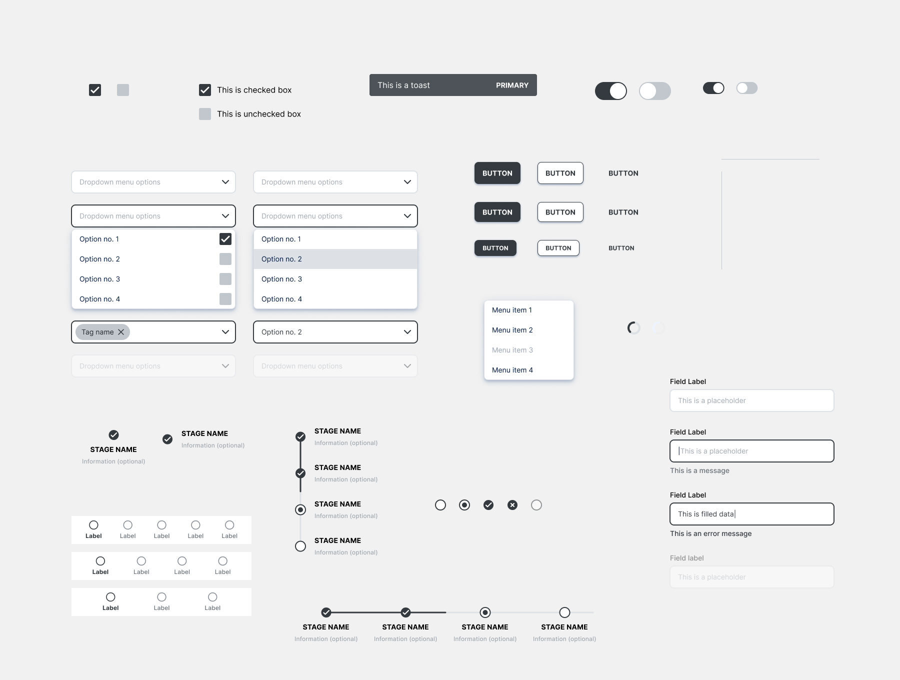 多用途的原型设计线框图元素组件 Vapor – Wireframing Library