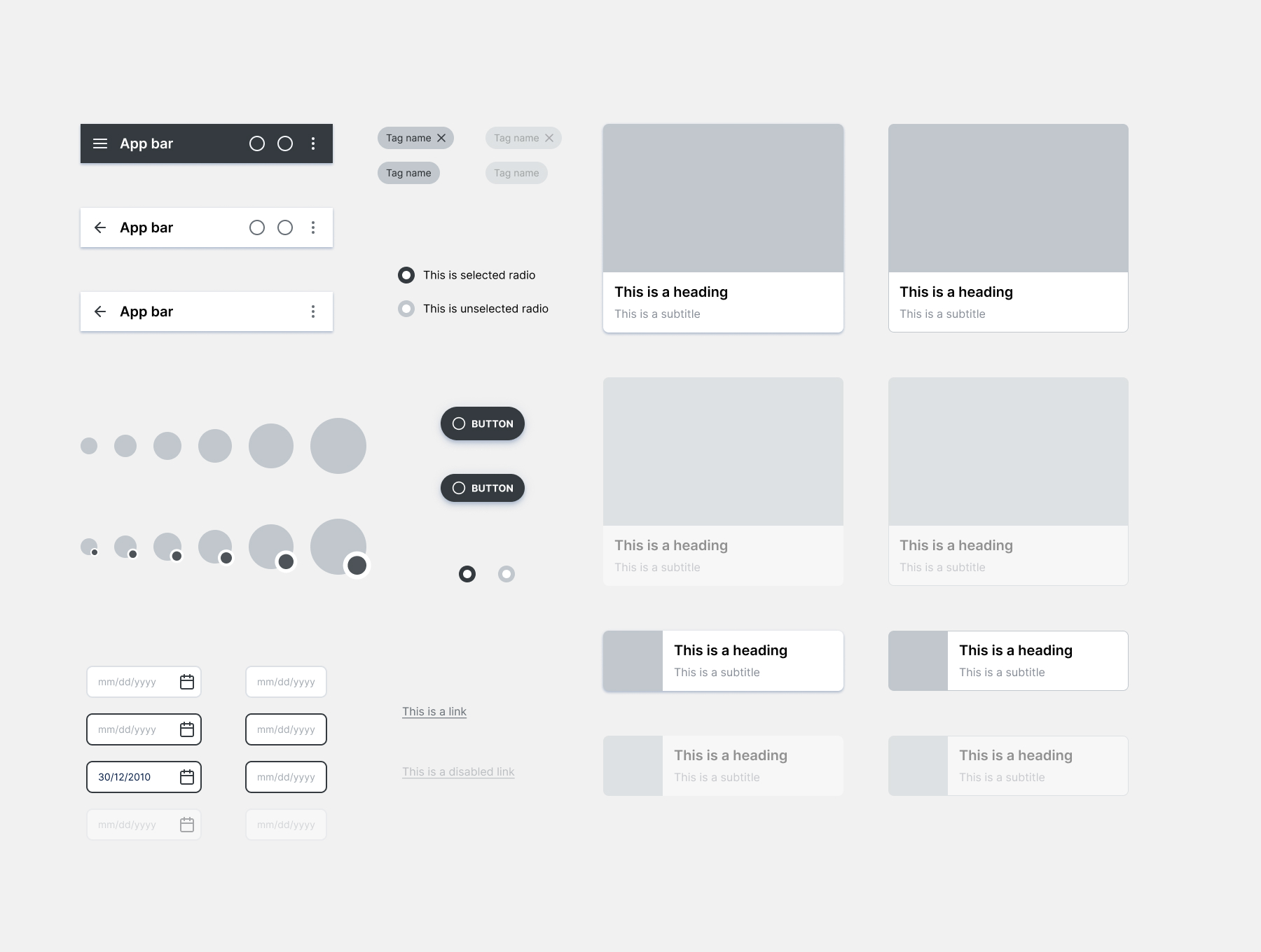 多用途的原型设计线框图元素组件 Vapor – Wireframing Library