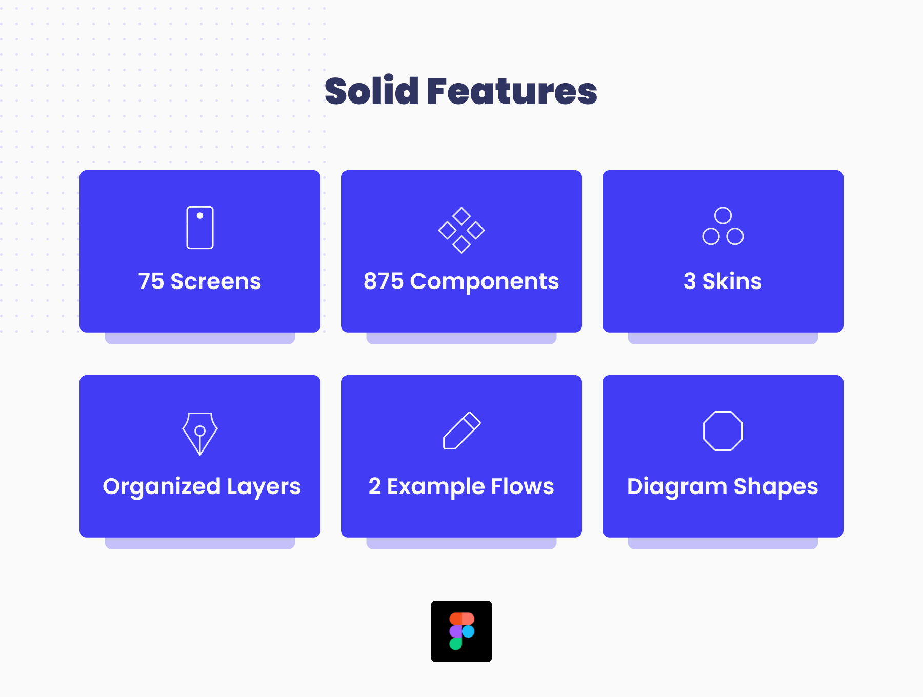 Solid UX app页面设计线框图模板—Solid UX Flow Kit