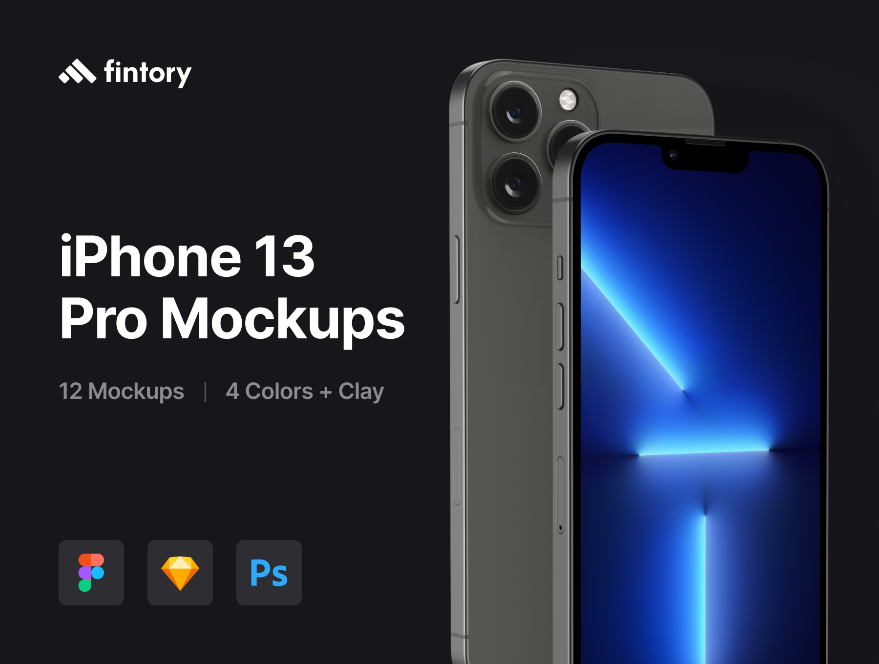 苹果iPhone13手机样机UI展示模型iPhone 13 Pro Mockups