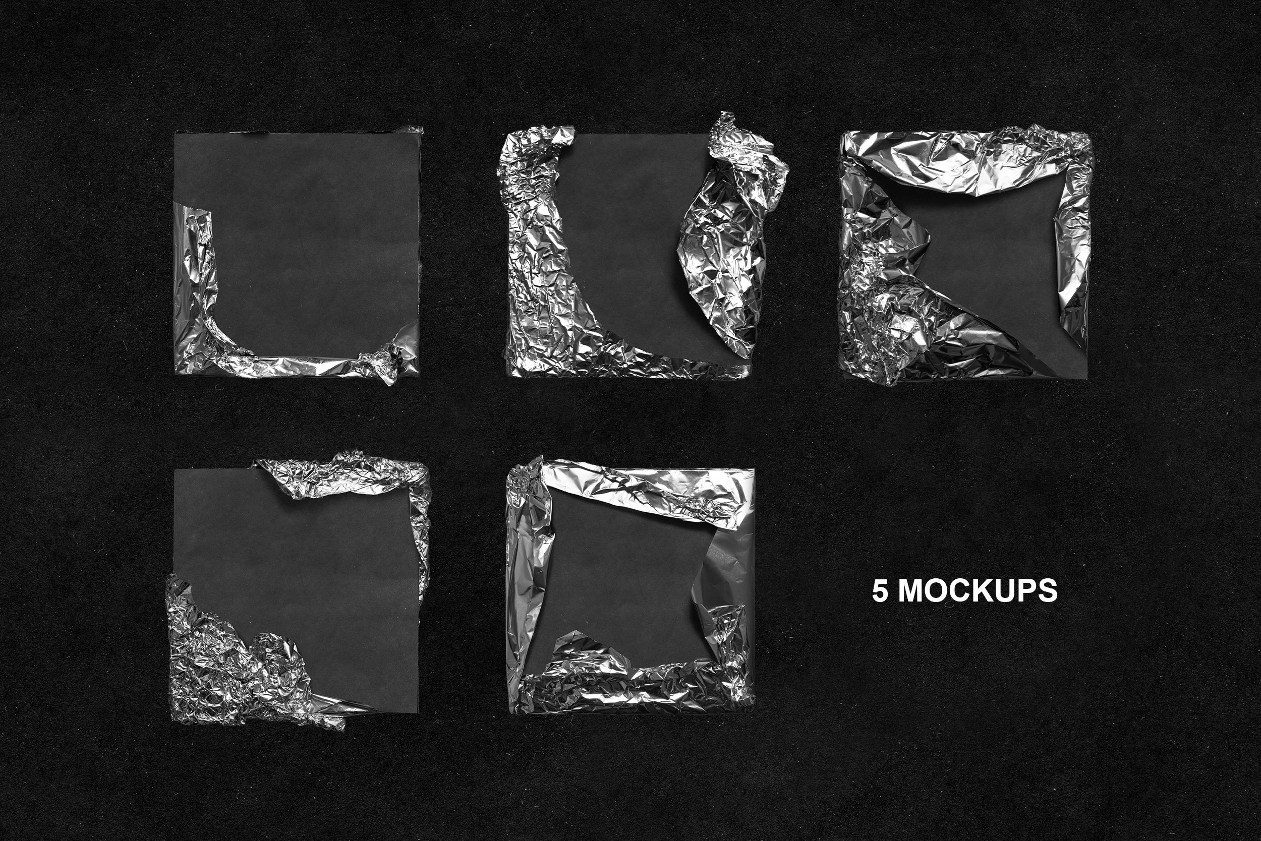 143 潮流金属铝箔纸包装电音CD专辑封面设计贴图样机模板METALLIC WRAP MOCKUP PACK