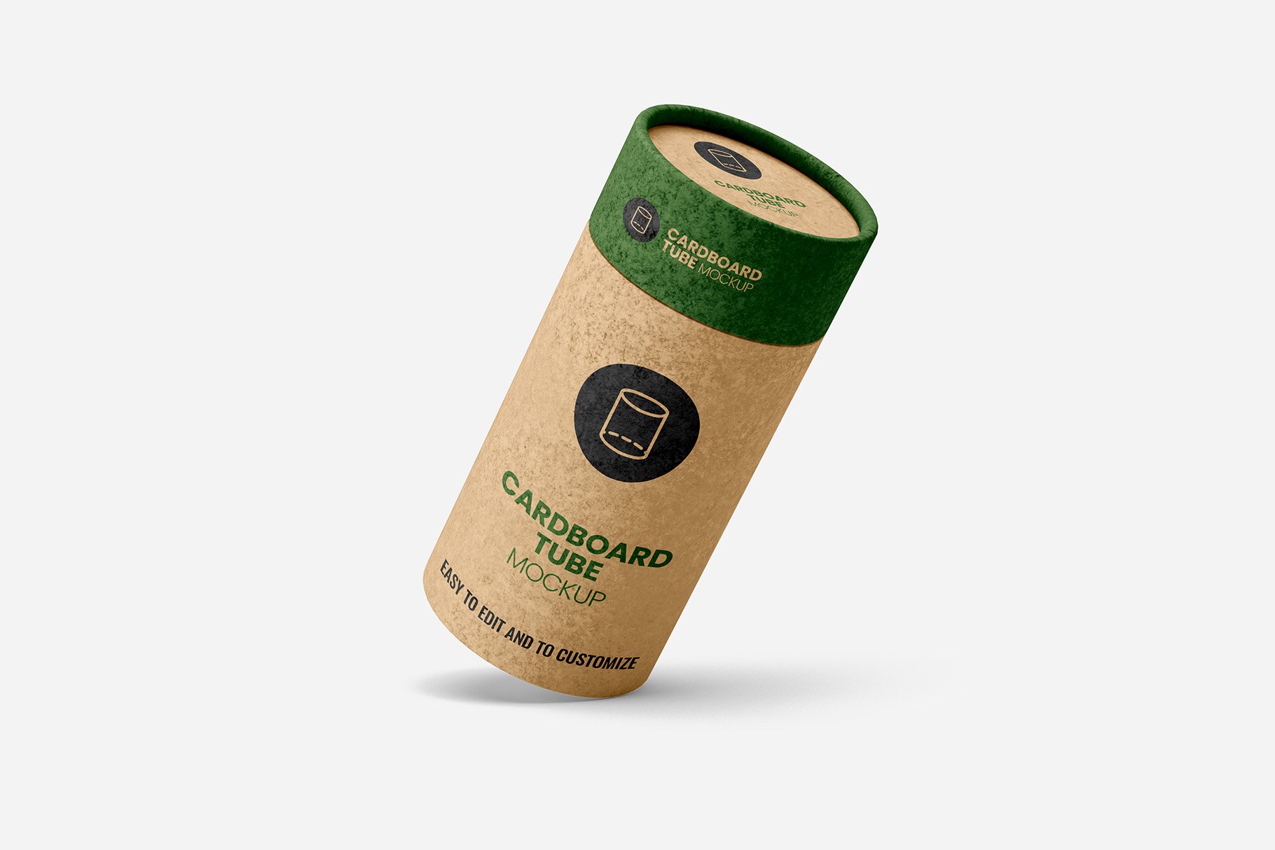 08 7款纸板管容器包装设计样机 Cardboard Tube Mockup – 7 views