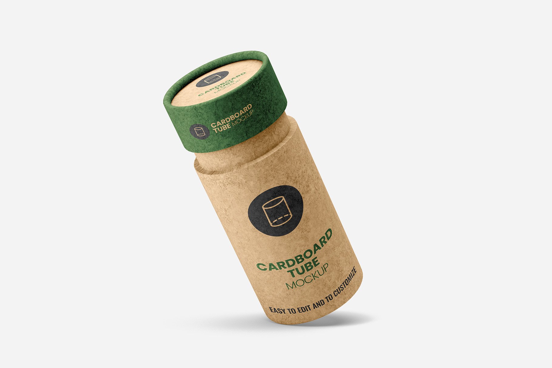 08 7款纸板管容器包装设计样机 Cardboard Tube Mockup – 7 views