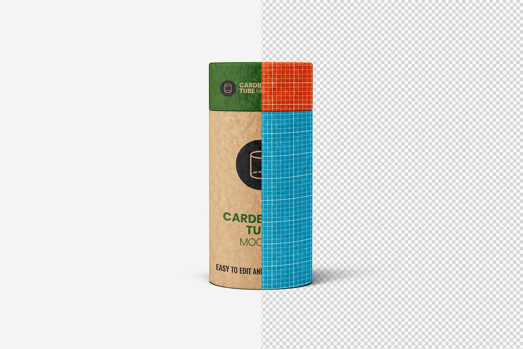 08 7款纸板管容器包装设计样机 Cardboard Tube Mockup – 7 views
