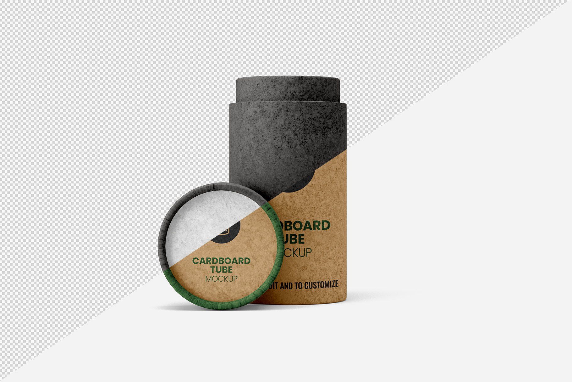 08 7款纸板管容器包装设计样机 Cardboard Tube Mockup – 7 views