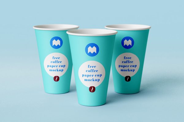 06 2款可商用咖啡纸杯包装设计样机 Coffee Paper Cup Mockup
