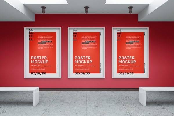 011 室内画廊展厅可商用样机Art Gallery Mockup