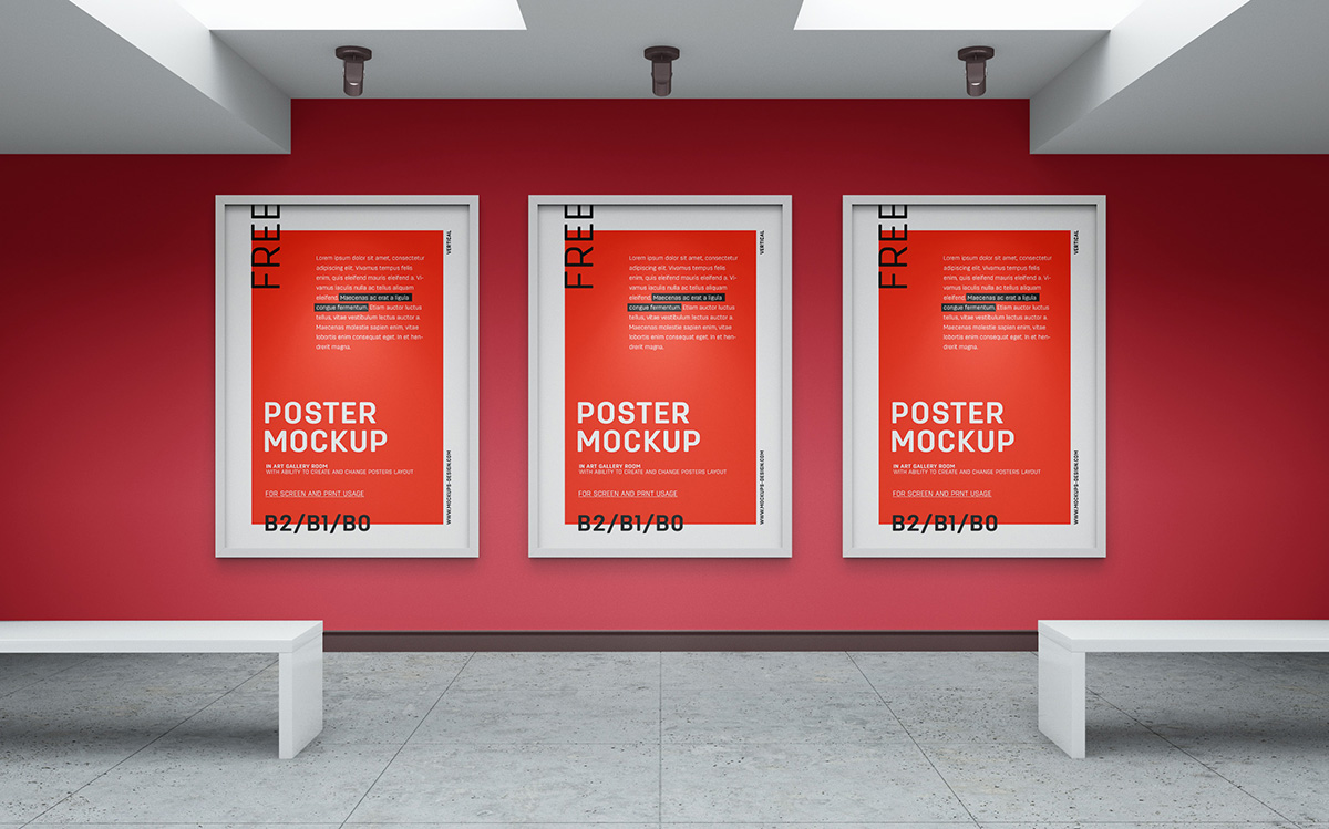 011 室内画廊展厅可商用样机Art Gallery Mockup