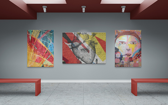 011 室内画廊展厅可商用样机Art Gallery Mockup