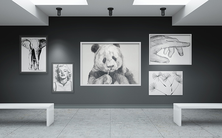 011 室内画廊展厅可商用样机Art Gallery Mockup