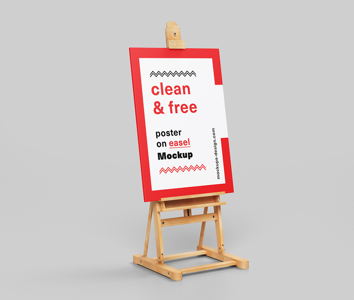 013 4款可商用画架海报展示样机Poster Easel Mockup